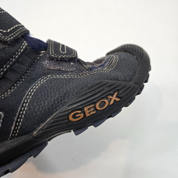 Geox Tex Savage Blue Waterproof Boots Hook & Loop Straps Boy's Size US 3 EU 34 - Picture 5 of 11
